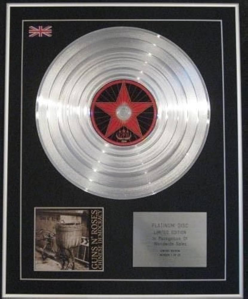 Guns'n'Roses Plutinum Disc.額装品 Guns'n'Roses Plutinum Disc.額装品 Guns'n'Roses Plutinum Disc